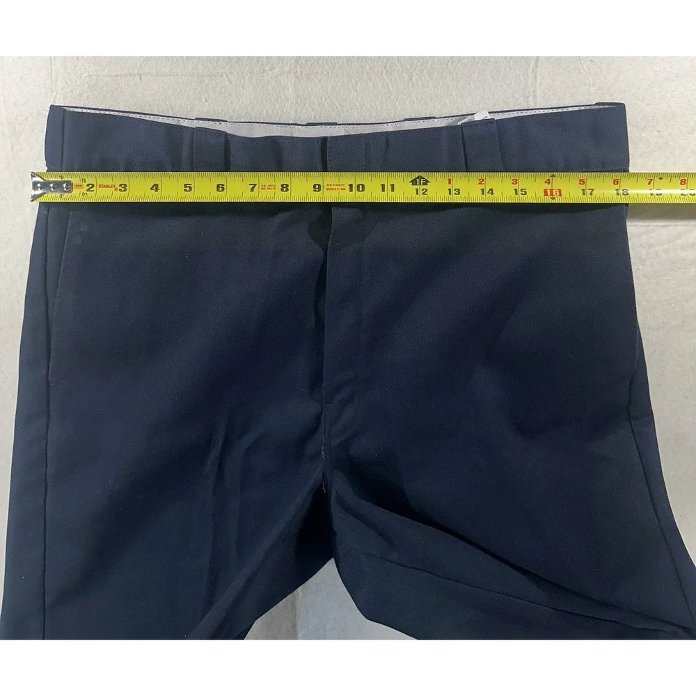 DICKIES MEN'S 874 ORIGINAL FIT WORK PANT Sits at Waist NAVY SIZE: 36x32 - Picture 3 of 6